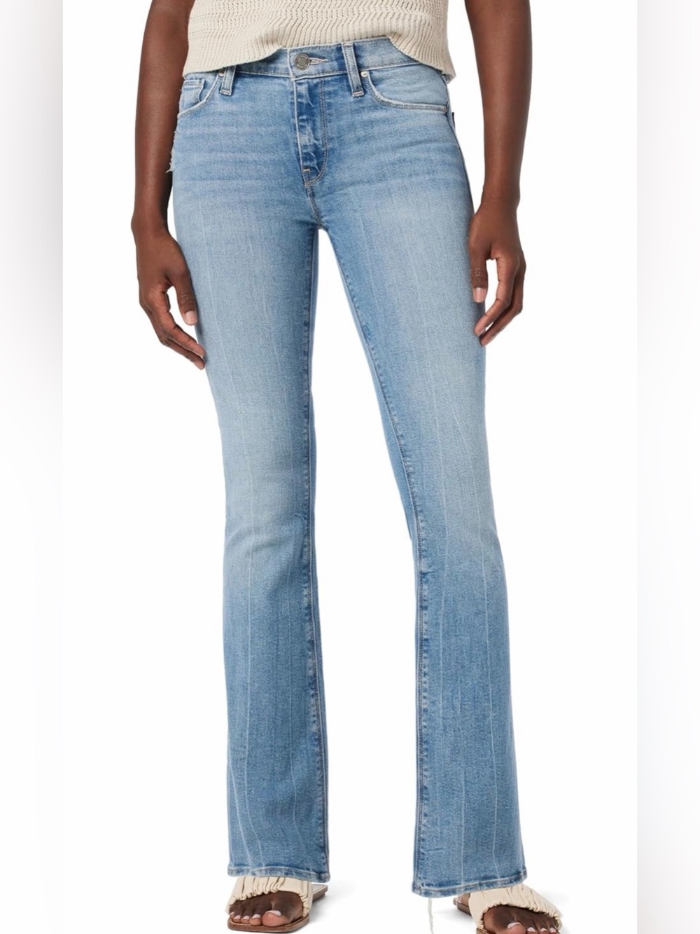 Hudson Womens Nico Mid-Rise Bootcut Barefoot Jean